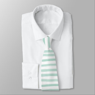 PixDezines Mint Watercolor Stripes/adjustable Tie