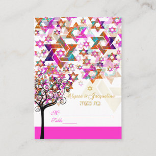 PixDezines Mitzvah Place Cards/Tree of Life Card