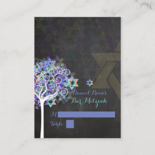 PixDezines mitzvah place cards/tree of life Place Card