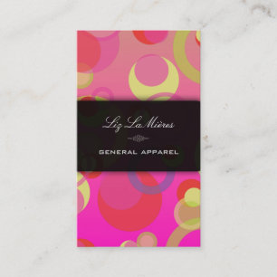 PixDezines Mod Bubbles / Retro Syle + Colours Business Card