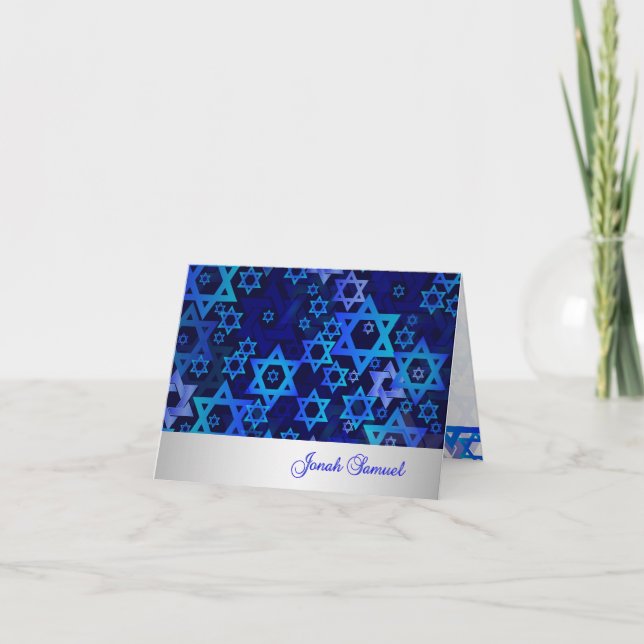 PixDezines mod stars mitzvah thank you/DIYcolor! You Card (Front)