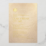 PixDezines Modern Minimalist Rose Gold Bat Mitzvah<br><div class="desc">PixDezines rose gold foil modern minimalist bar mitzvah accented with star of david.  DIY background colour.  PixDezines' dynamic designs enable you to adjust any elements.

✡ Copyright © 2008-2022 PixDezines™.  All rights reserved.</div>