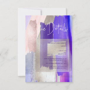 PixDezines Modern Watercolor Purple Details Cards