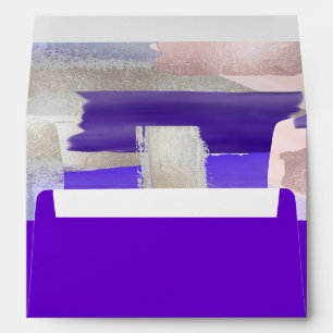 PixDezines Modern Watercolor Violet Purple Envelope