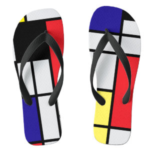 PixDezines mondrian Jandals