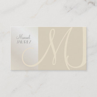 PixDezines Monogram, Chic, Elegant, Timeless Business Card