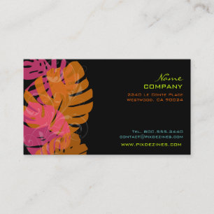 PixDezines monstera leaves/diy background colours Business Card