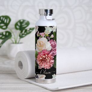 PixDezines Moody Botanical DIY Background Water Bottle