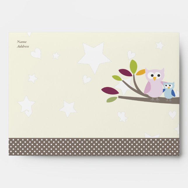 PixDezines Mummy+baby for a baby shower Envelopes (Front)