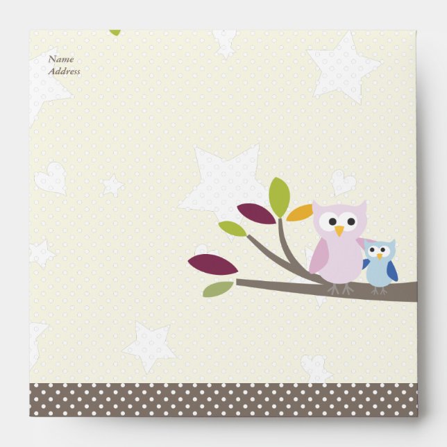 PixDezines Mummy+baby for a baby shower Envelopes (Front)