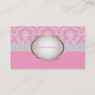 PixDezines natasha lace/DIY background+trim Business Card
