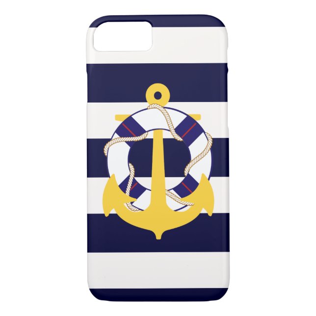 PixDezines nautical/anchor/diy colour Case-Mate iPhone Case (Back)