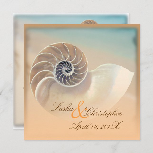 PixDezines NAUTILUS INVITATIONS (Front/Back)