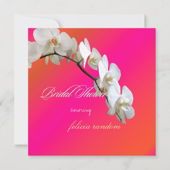 PixDezines orchids/phalaenopsis Invitation (Front)