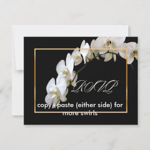 PixDezines orchids/phalaenopsis RSVP Card