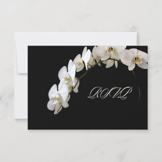 PixDezines orchids/phalaenopsis RSVP Card (Front)