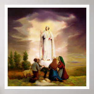 PixDezines Our Lady of Fatima Poster