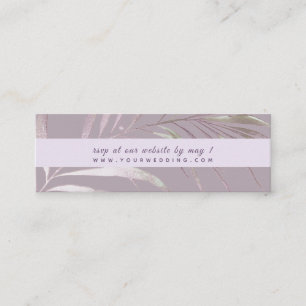 PixDezines Palms Watercolor RSVP Enclosure Mini Business Card