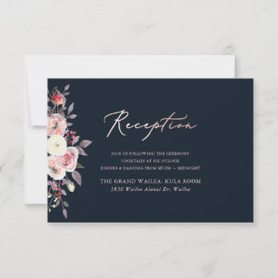 PixDezines PASTEL ROSES RECEPTION CARDS
