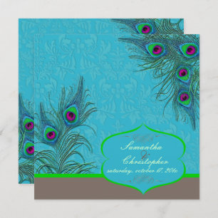 PixDezines Peacock Charm Invitation