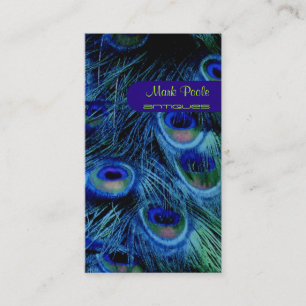 PixDezines peacock feather Business Card