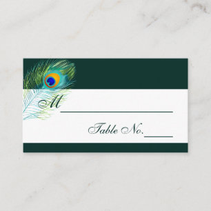 PixDezines Peacock Plumes/Place Cards