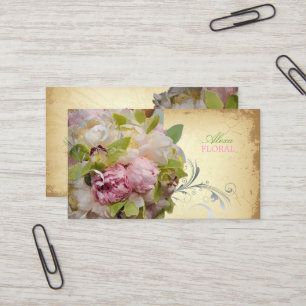 PixDezines peonies bouquets/diy background Business Card