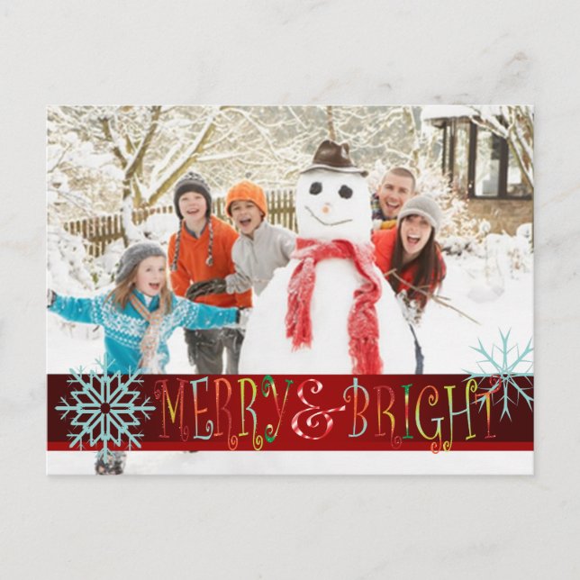 PixDezines photo template holiday wishes card (Front)