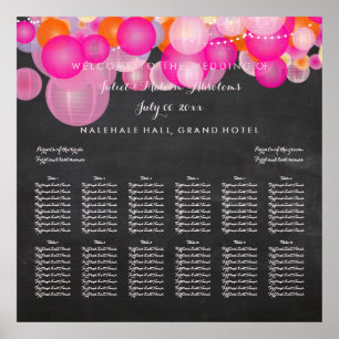 PixDezines Pink/Orange/Lanterns/seating chart