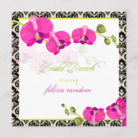 PixDezines pink orchid+olivia damask/bridal brunch