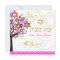 PixDezines PINK TREE OF LIFE BAT MITZVAH INVITES