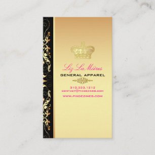 PixDezines Pique Damask + Marie Antoinette Label Business Card
