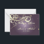 PixDezines Plum Vanilla Swirls, Wishes Advice Advice Card<br><div class="desc">PixDezines wishes and advice,  vanilla swirls on gradient dark purple / plum / eggplant / aubergine background.  Trendy and elegant design,  perfect for any occasion.  Simply delete all text to customise your event. 

Copyright © 2009-2016 PixDezines.com™ and PixDezines™ on zazzle.com</div>
