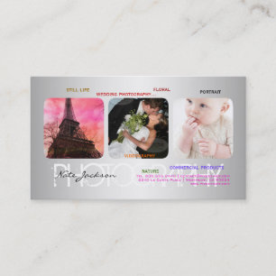PixDezines portfolio template/DIY fonts Business Card
