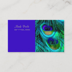PixDezines Psychedelic Peacock, Customise It! Business Card