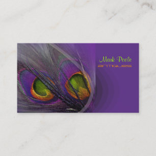 PixDezines Psychedelic Peacock, Customise It! Business Card