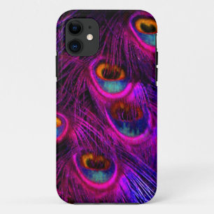 PixDezines Psychedelic Peacock, hot pink Case-Mate iPhone Case