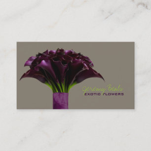 PixDezines purple calla/diy background colour Business Card