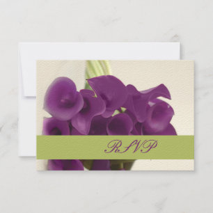 PixDezines purple calla lilies/diy RSVP Card