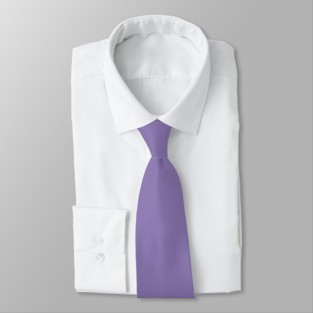 PixDezines purple, provence lavender DIY colour Tie (Tied)