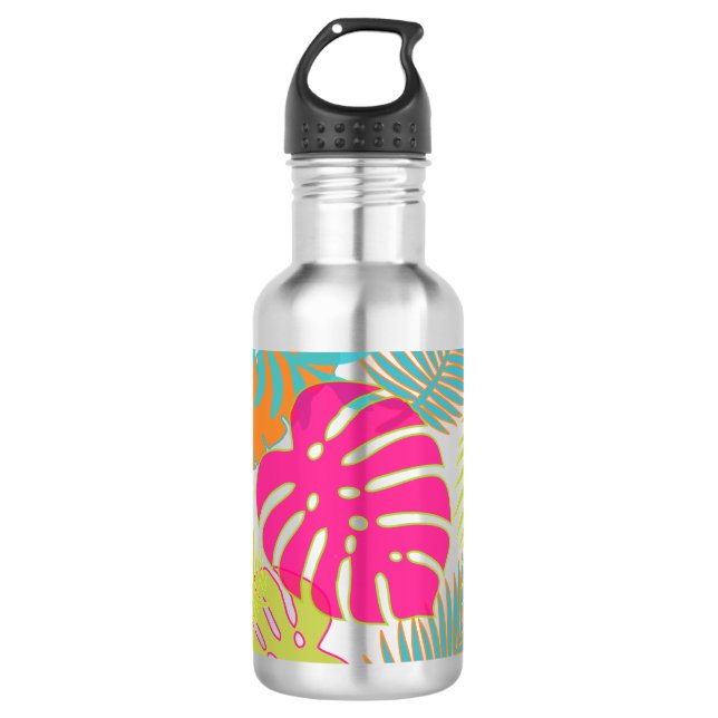 PixDezines rainforest/DIY background colour 532 Ml Water Bottle (Front)