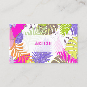 PixDezines rainforest/DIY background colour Business Card