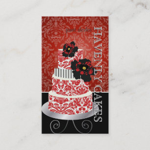 PixDezines red velvet cake /pâtisserie Business Card