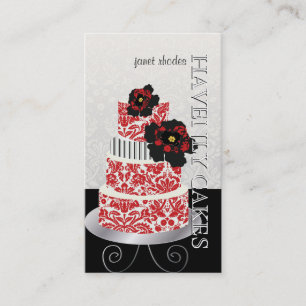 PixDezines red velvet cake /pâtisserie Business Card