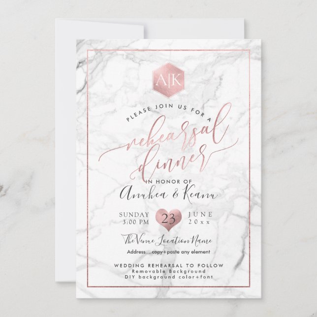 PixDezines Rehearsal Dinner+Sweet Honeycomb Invitation (Front)