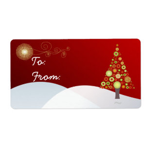 PixDezines Retro Christmas Tree Ornaments