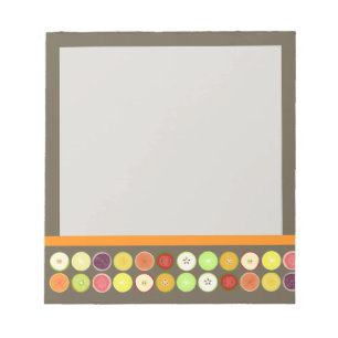 PixDezines retro fruit juice/diy background colour Notepad