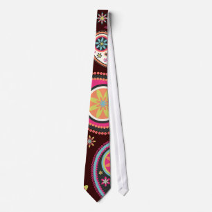 PixDezines Retro Paisley, custom background Tie