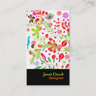 PixDezines Retro Tree Business Card