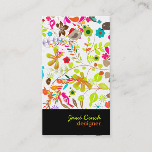 PixDezines Retro Tree/DIY background colour Business Card